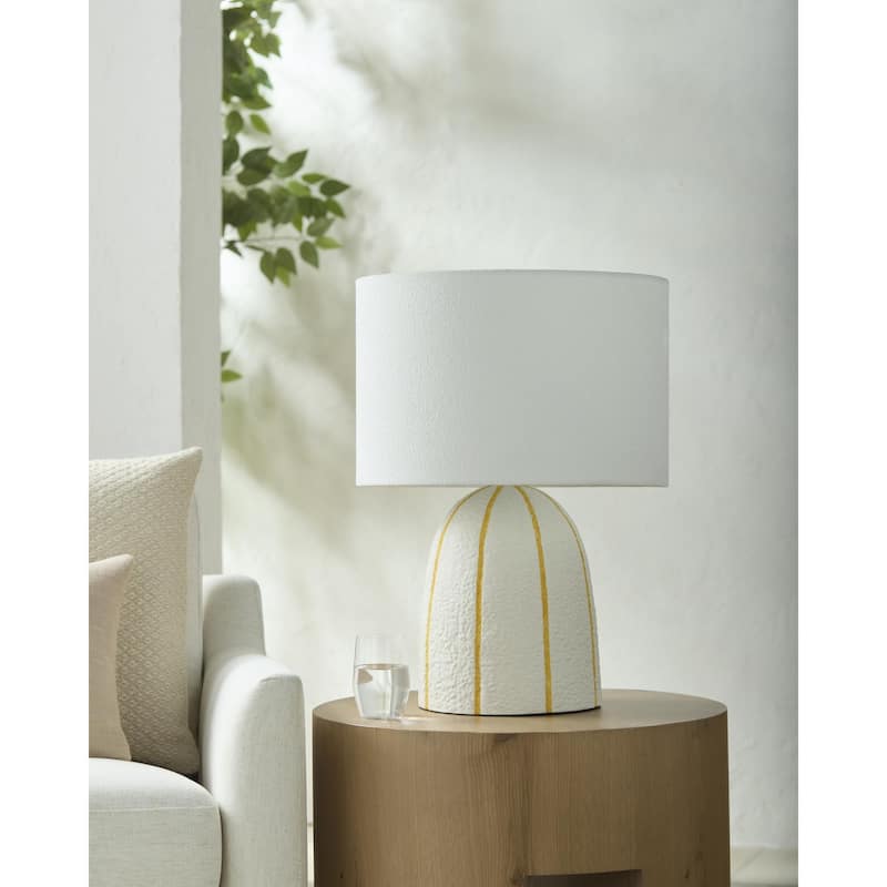 Livabliss Hombori Traditional Accent Table Lamp - Yellow