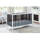 preview thumbnail 7 of 7, HomeRoots Black and White Solid and Manufactured Wood Standard Three In One Convertible Crib - 53.5