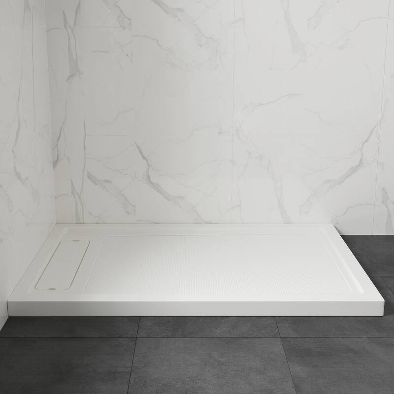 Adena White Shower Base 60x36 in white