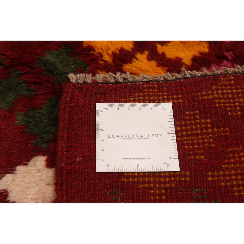 ECARPETGALLERY Hand-knotted Akhjah Red Wool Rug - 6'0 x 8'1