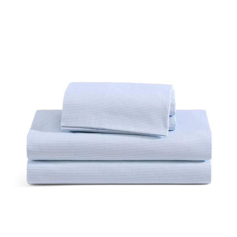 Tommy Hilfiger Printed Cotton Percale Sheet Set
