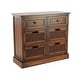 preview thumbnail 34 of 56, Brown Wood Storage Bench with Upholstered Seat - 42 x 15 x 20