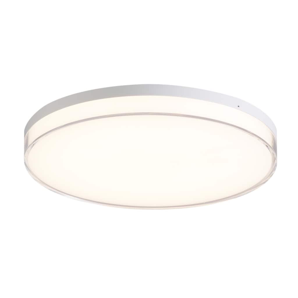 Lavery Vantage Clear Acrylic 1 Light Led Flush Mount - 11