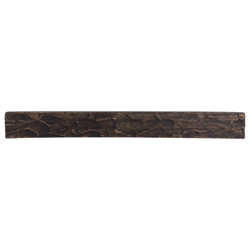Rough Hewn Fireplace Mantel Shelf - 60" - Dark Chocolate