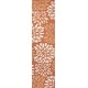 preview thumbnail 70 of 119, JONATHAN Y Marvao Modern Floral Textured Weave Indoor/Outdoor Area Rug 2 X 10 - Orange/Cream