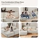 preview thumbnail 7 of 24, Oversized Loveseat Chaise Lounge Chair Indoor Comfy Deep Seat Sleeper Couch - 1 Set