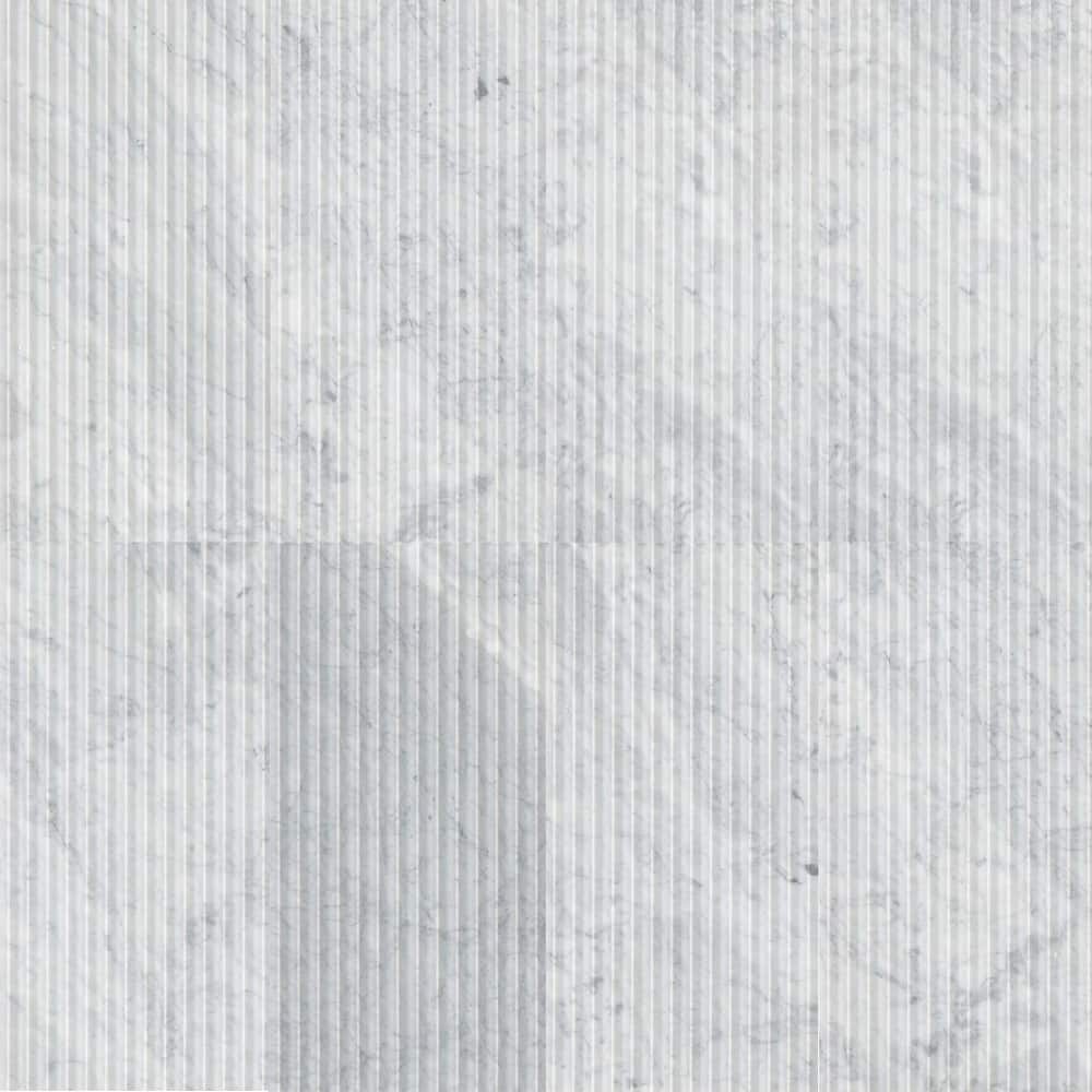 Ackland AKM-M-FL24X12FTLH-CA Flutelle - 12" x 24" Marble Linear Wall