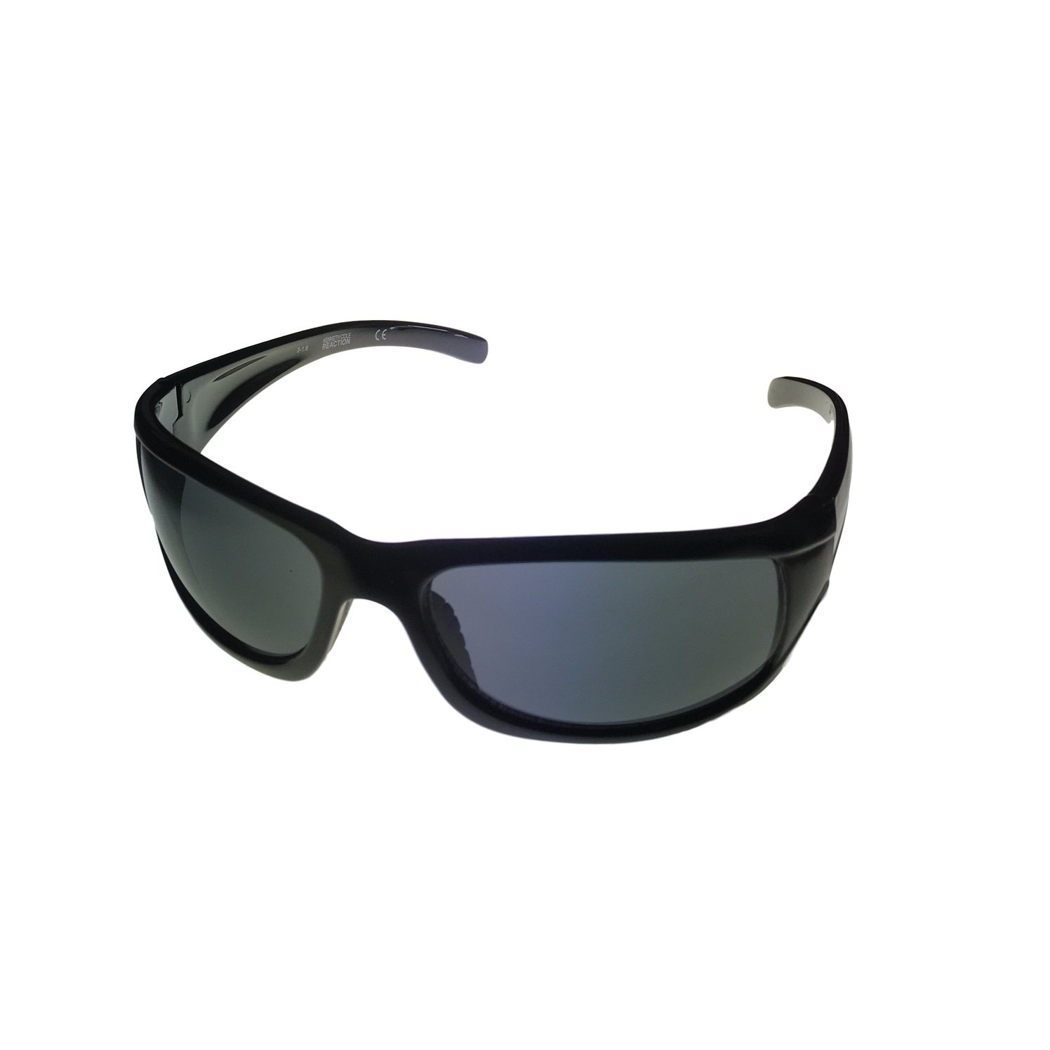Smoke Lens KC1079 B5 Kenneth Cole Reaction Mens Sunglass Black Plastic Wrap