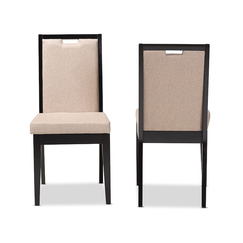 Octavia Modern and Contempory Upholstered Wood Dining Chair Set(2PC)