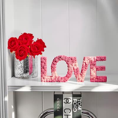 12" Resin Rosette "LOVE" Sign