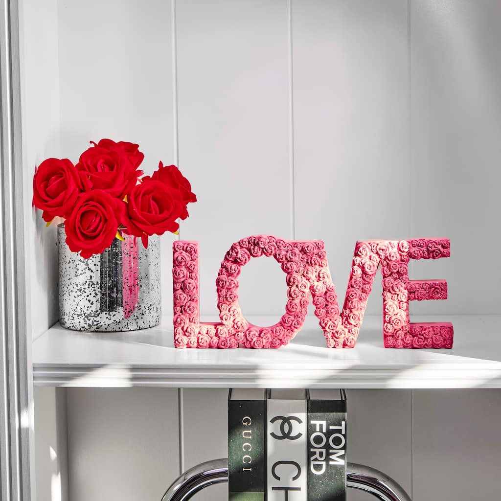 12" Resin Rosette "LOVE" Sign