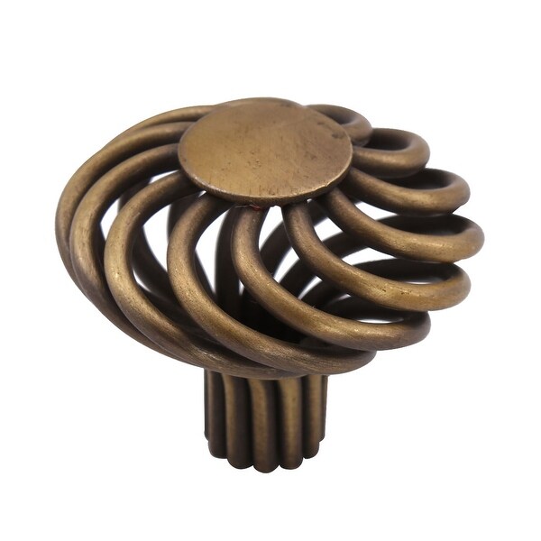 Metal Knobs 45mm Vintage Round Drawer Handle Wardrobe Cabinet Desk Accessories - 1pcs