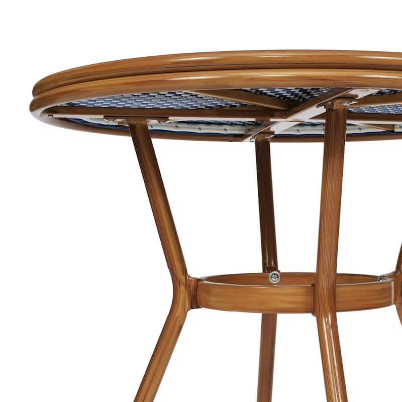 Indoor/Outdoor Commercial Glass Top Bistro Table