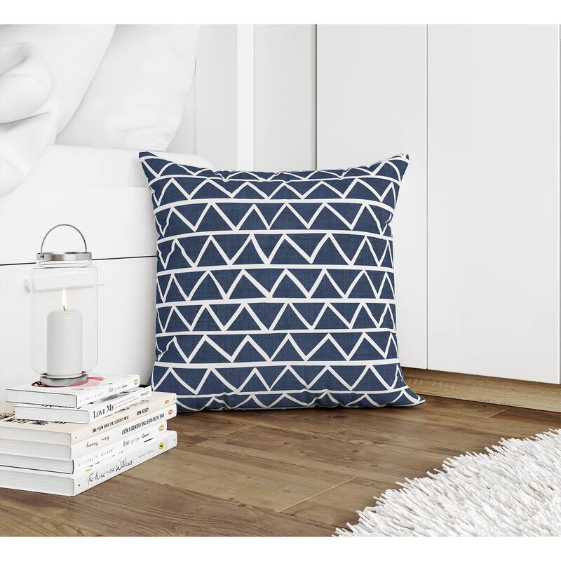 ZIG ZAG STRIPE BLUE Accent Pillow By Kavka Designs Bed Bath & Beyond
