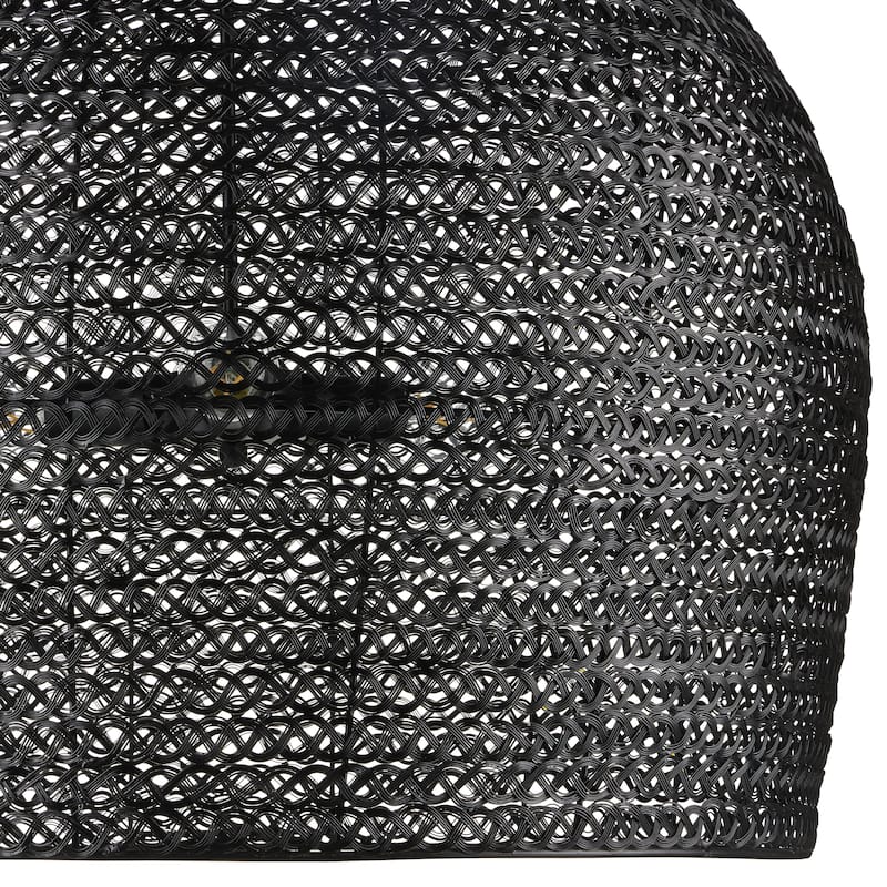 Currey & Company Piero Black Large Pendant - 25"h x 31.5"dia