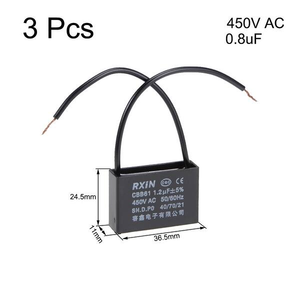 Shop 2 Wire Cbb61 Ceiling Fan Capacitor 0 8uf 450v Ac Motor Run