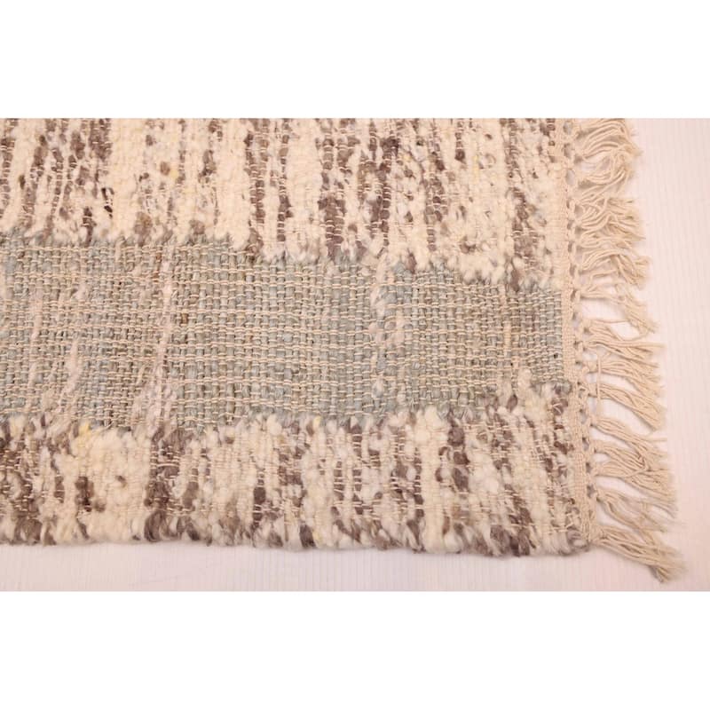 ECARPETGALLERY Flat-Weave Palas Denizli Grey Kilim - 5'5 x 7'5