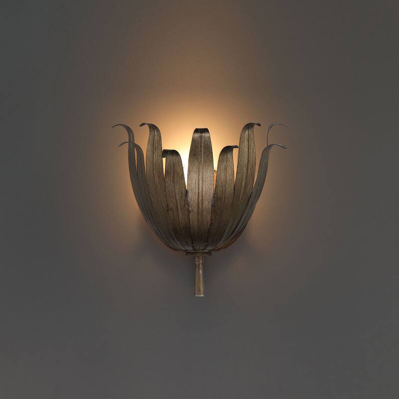Acroma 2-set Steel Dimmable Steel Wall Sconce with Floral Design