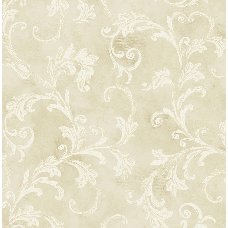 Seabrook Designs Capriana Scrolls Unpasted Wallpaper