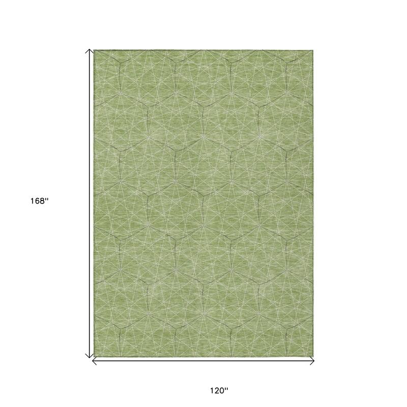 HomeRoots Geometric Transitional Rectangle Outdoor Rug