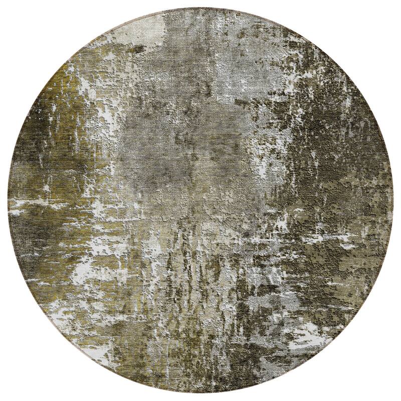 HomeRoots Abstract Transitional Rectangle Outdoor Rug