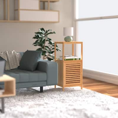 ClosetMaid Bamboo 1-Door Storage Cabinet