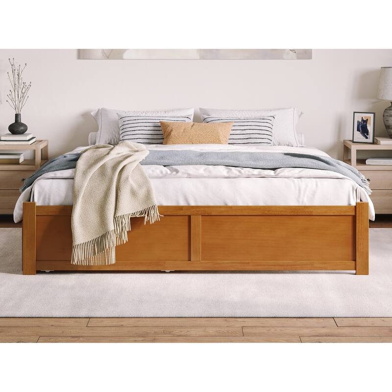 Concord Bed with Footboard and Twin Extra Long Trundle