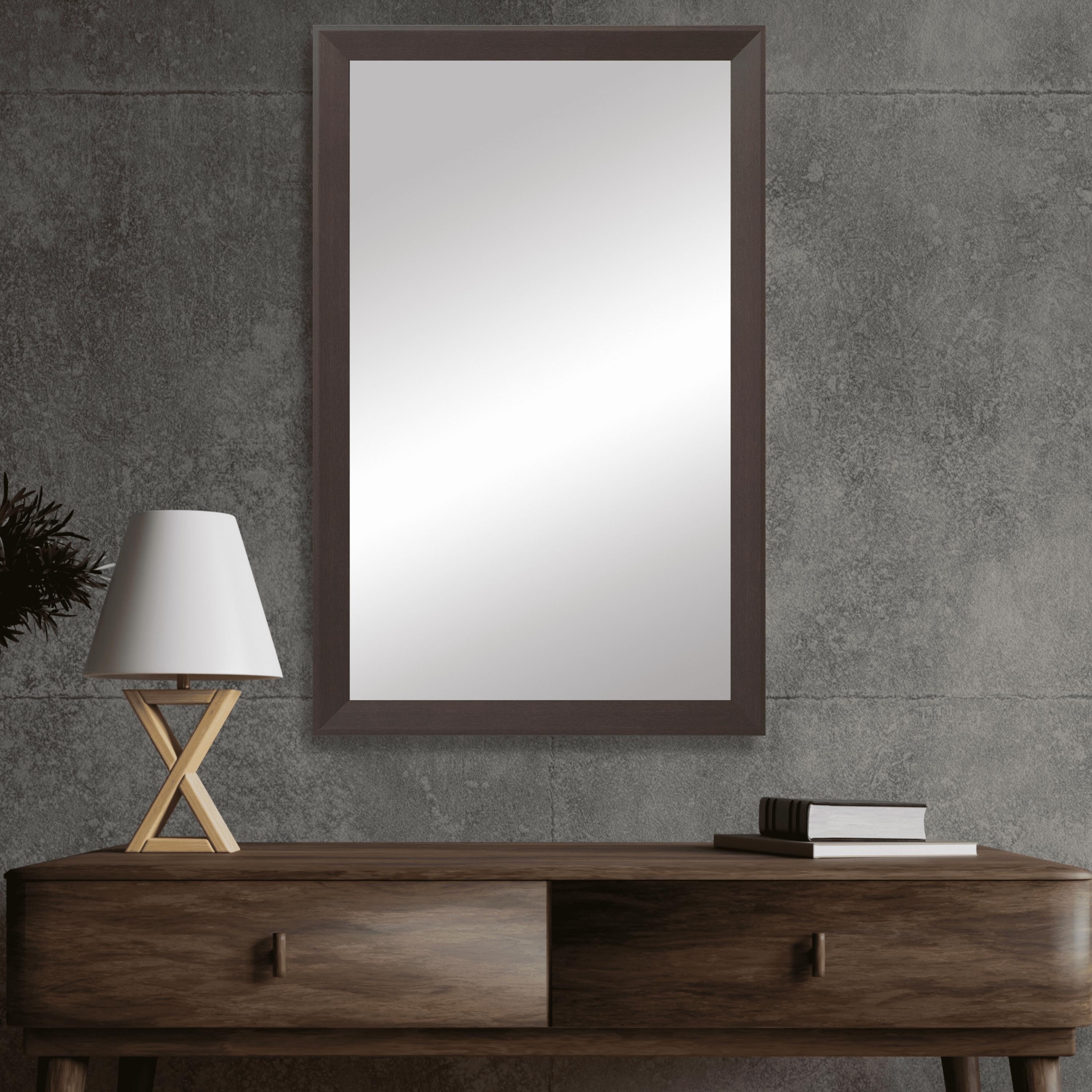 Frame My Mirror Espresso Framed Vanity Mirror, LaRue Design