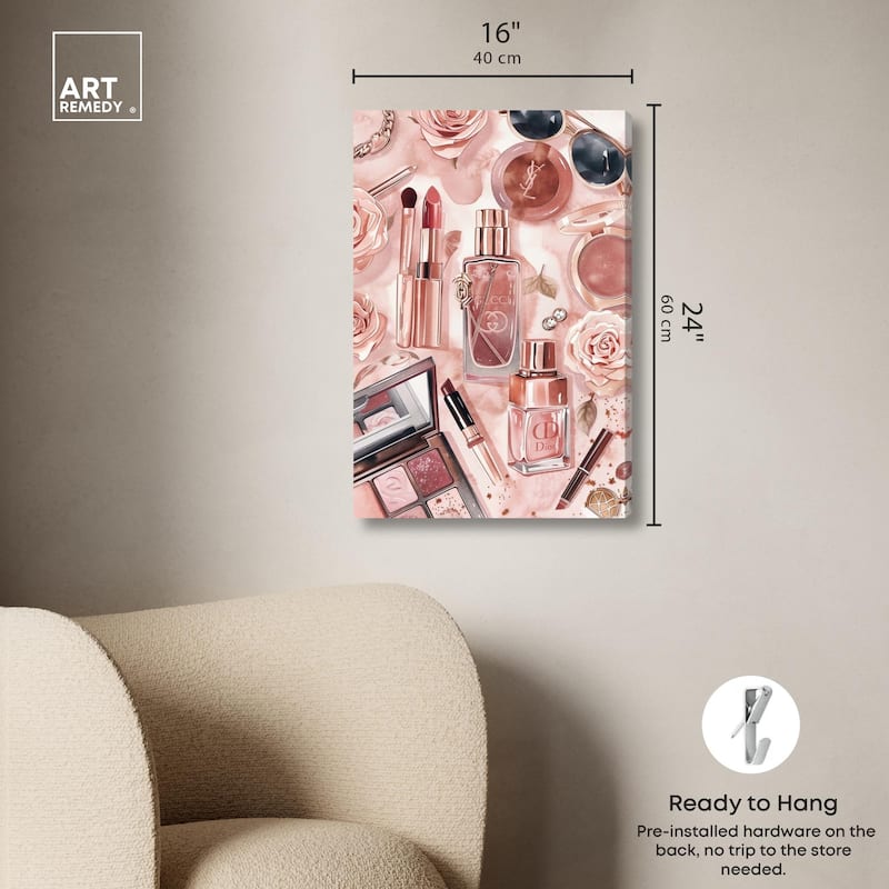 Glam Sparkle Lay Out Canvas by Art Remedy, Gallery Wrapped