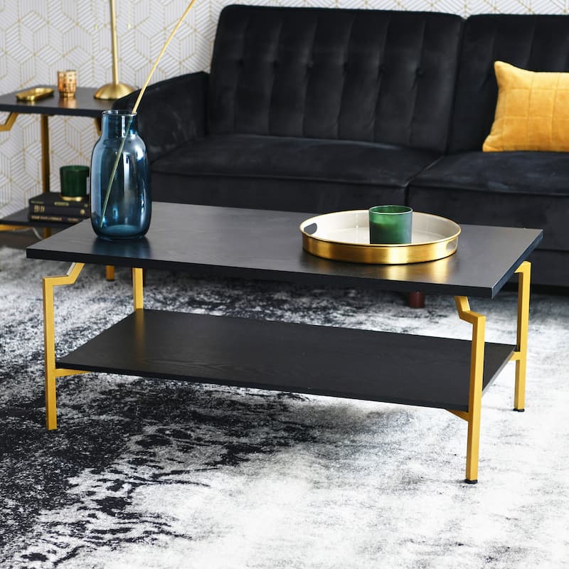 Household Essentials Modern Wood Coffee Table