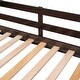 preview thumbnail 20 of 18, Espresso Twin Pine Loft Bed with Storage Steps and Movable Desk