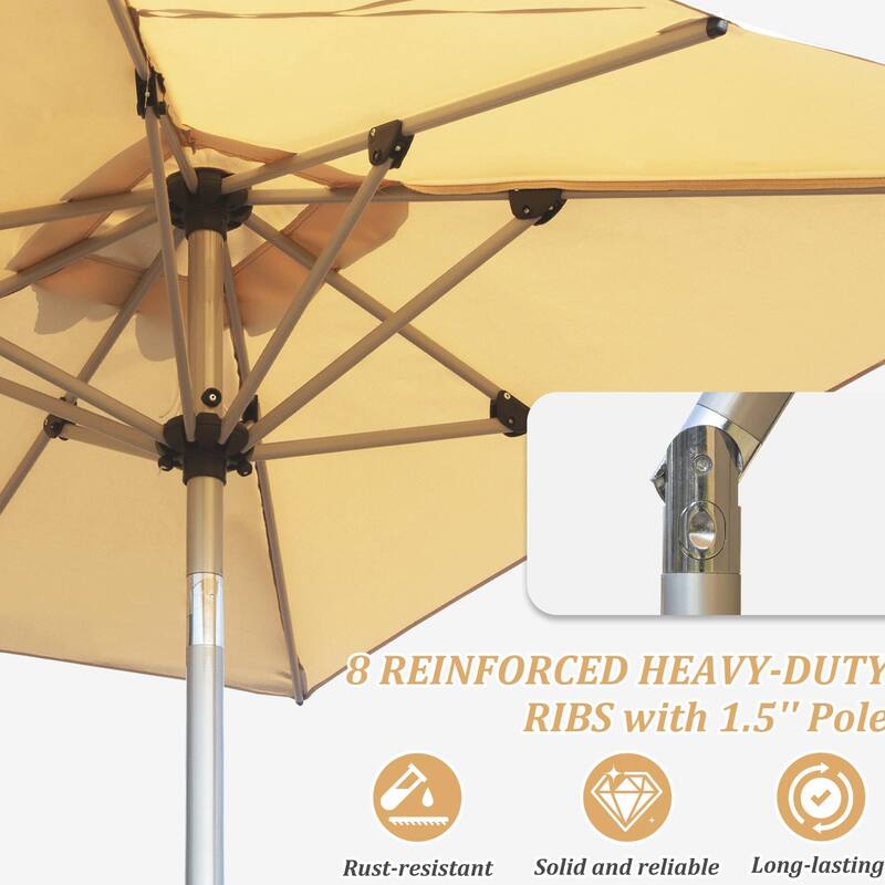 Aluminum Frame Patio Umbrella - Easy Tilt
