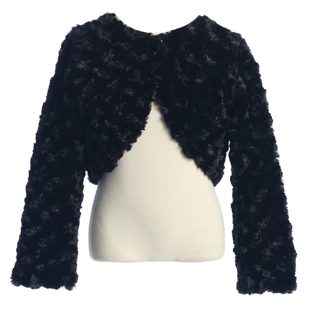 big girl faux fur coat