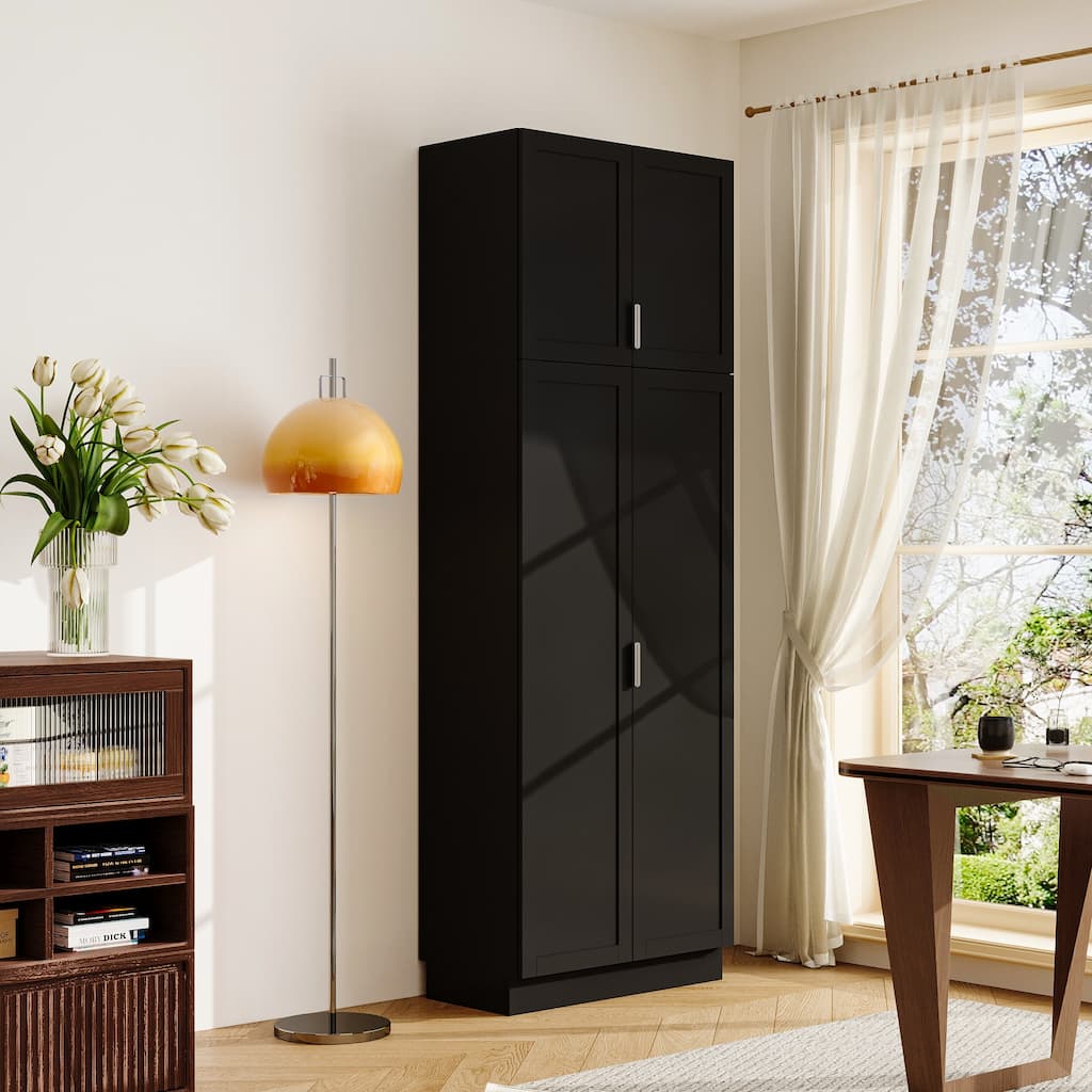 Tall Bookshelf Bookcase Floor Standing 4 Shelf Display Storage Shelves