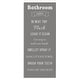 preview thumbnail 1 of 12, Stupell Bathroom Rules Reminders Canvas Wall Art Design By Julia Frost 10 x 24
