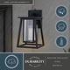 preview thumbnail 8 of 8, Vaxcel Lighting Blackwell 12" Tall Outdoor Wall Sconce
