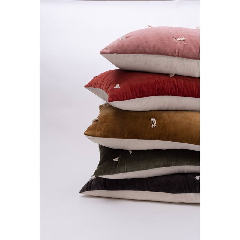 Hawke, Cotton/Velvet, Brick, Sham