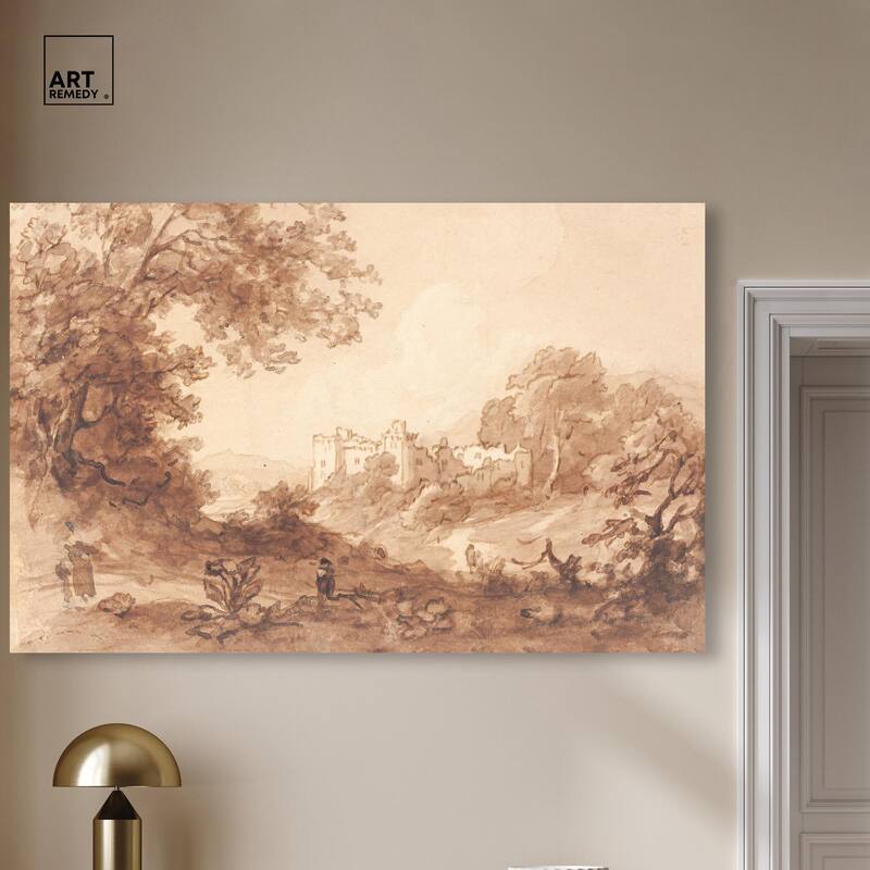Carew Castle Canvas by Art Remedy, Gallery Wrapped