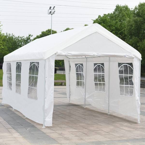 Shop Gymax 10 X 20 Heavy Duty Party Wedding Tent Car Carport