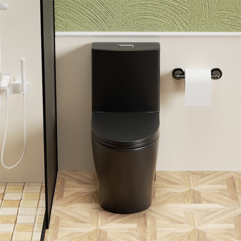 Only Toilet Seat Cover, Matte Black