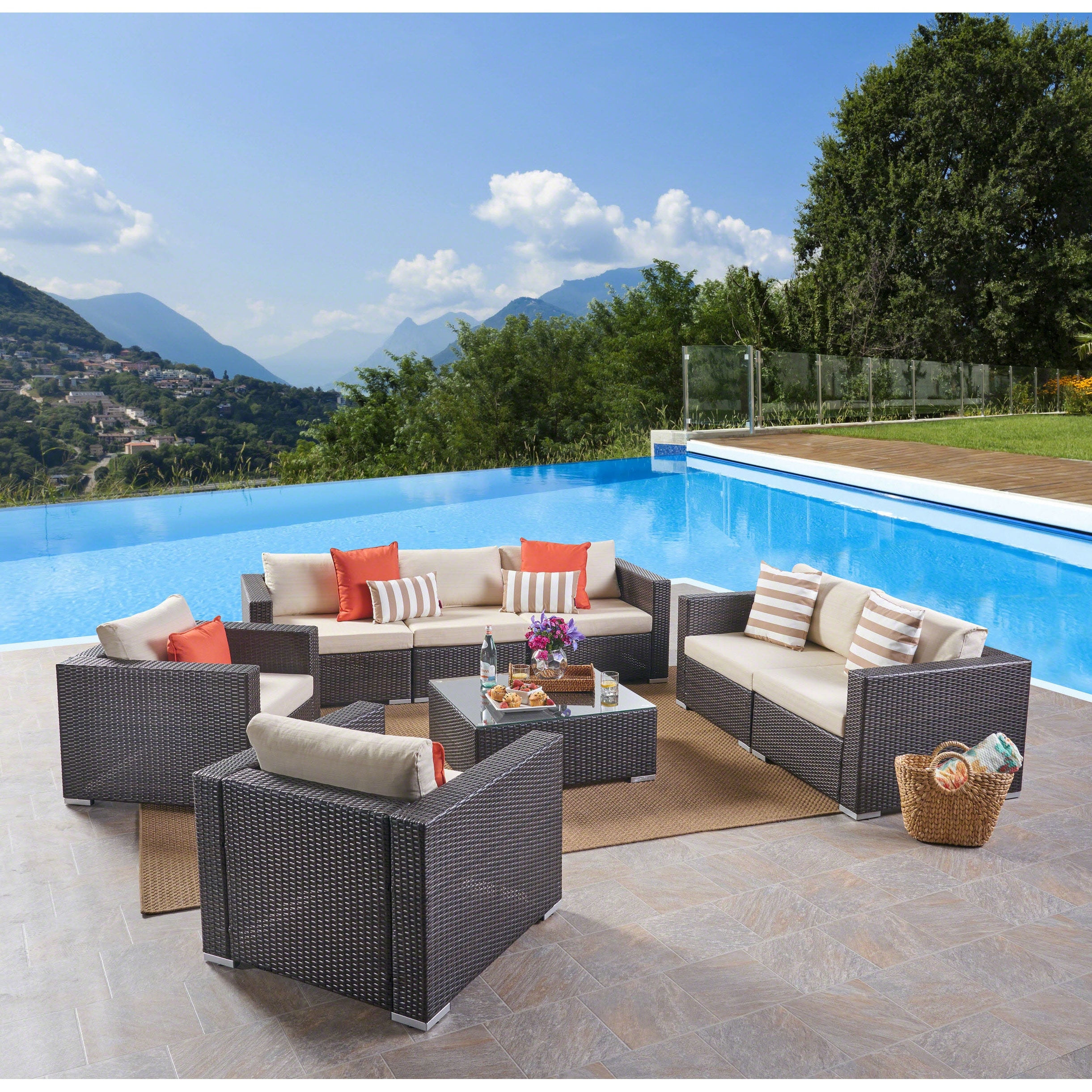 Santa rosa deals wicker patio furniture