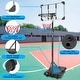 preview thumbnail 4 of 6, 5.6 to 7FT Portable Basketball Goal System, Stable Base, 28" Backboard