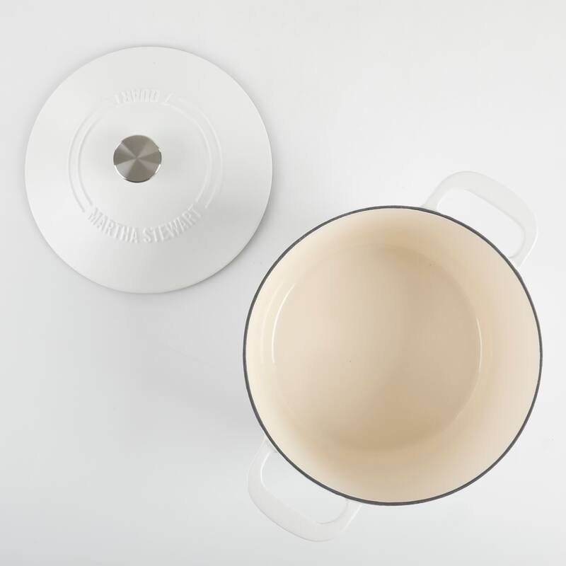 Martha Stewart Gatwick 7 QT Enamel Cast Iron Dutch Oven