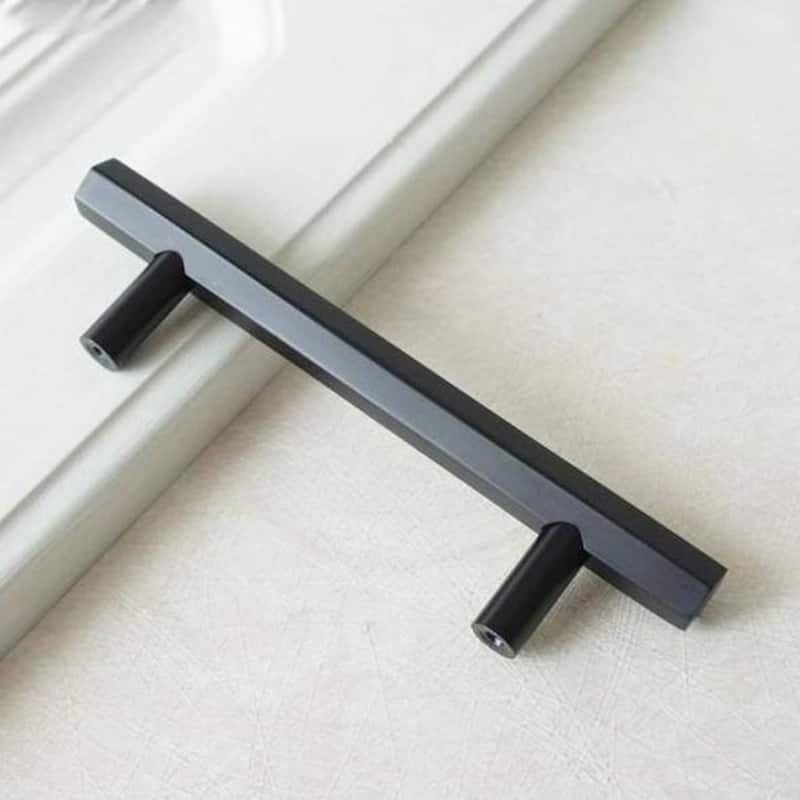 IXIR 6-5/16 in. (160 mm) Hexagon Black Cabinet Handle Drawer Pull