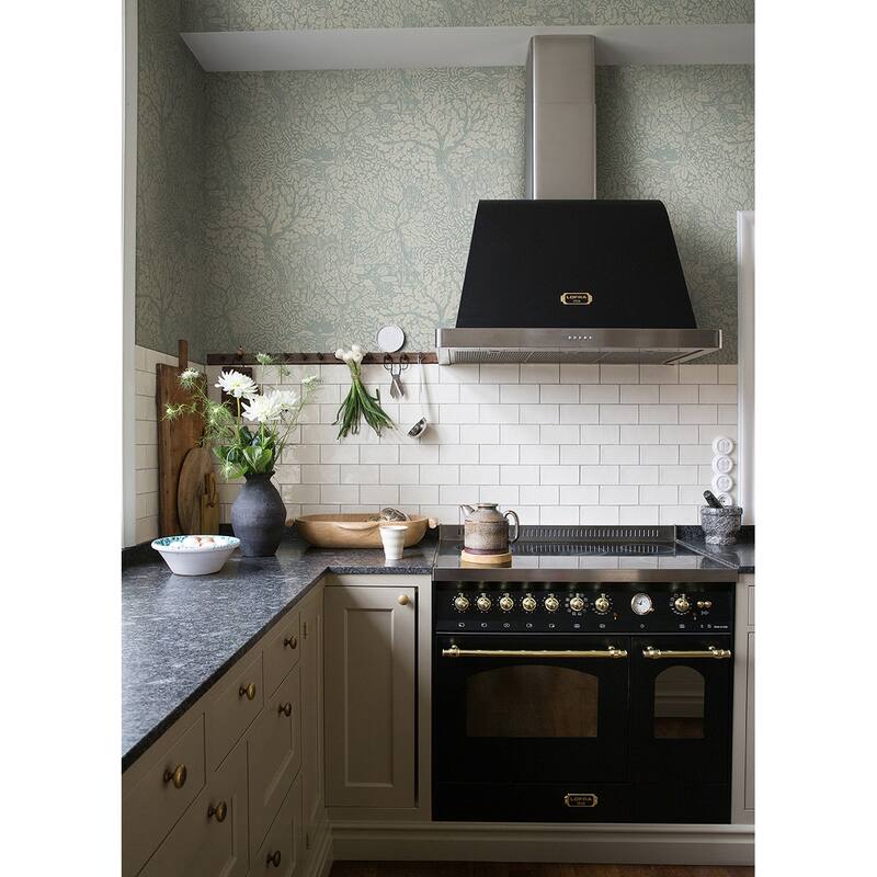 A-Street Prints Olle Light Blue Forest Sanctuary Wallpaper