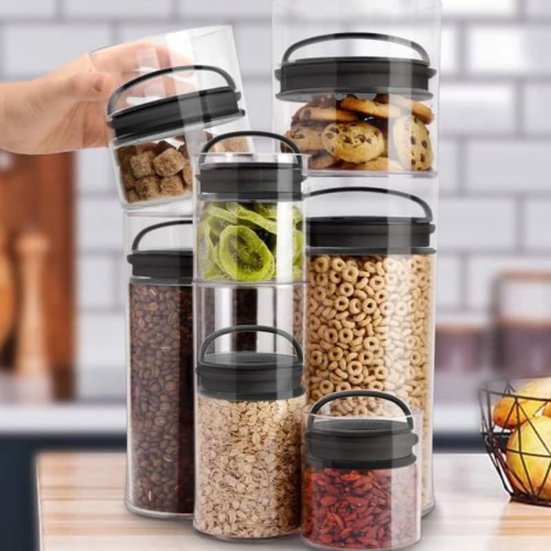 Prepara Set of 2 Evak Fresh Saver Short Airtight Containers