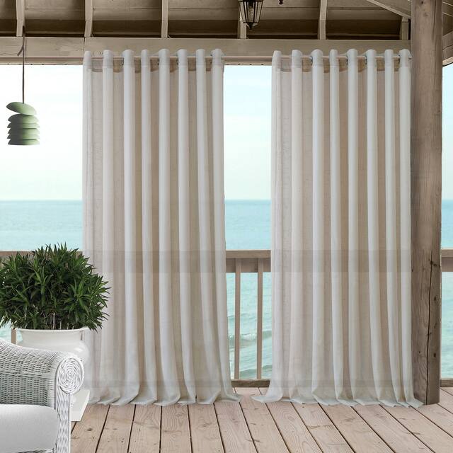 Carmen Sheer Extra-wide Indoor/Outdoor Sheer Window Curtain