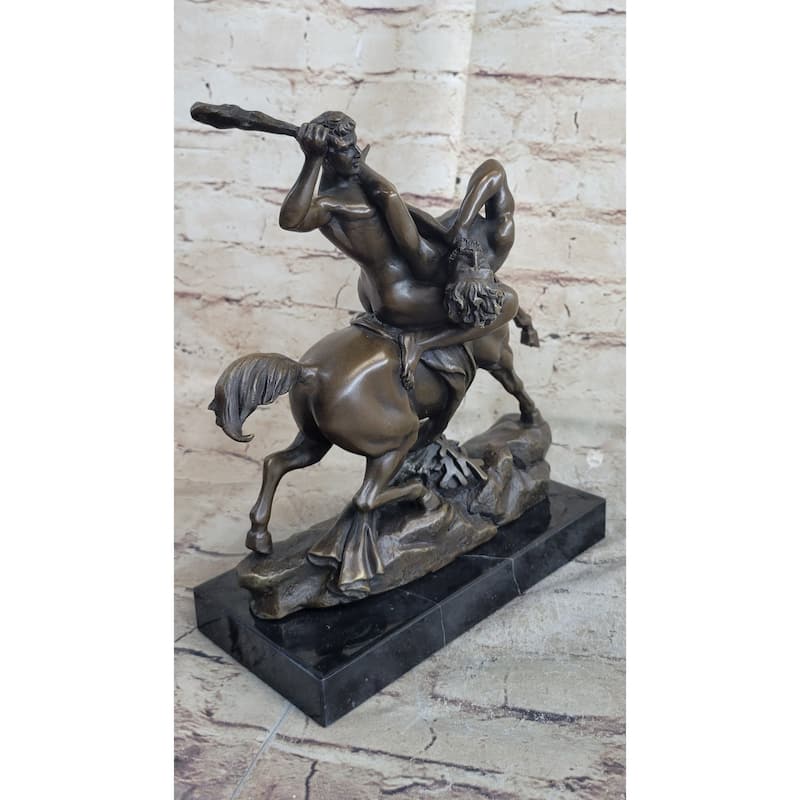 Theseus Fighting The Centaur Bianor By Antoine-Louis Barye Bronze Sculpture Sale