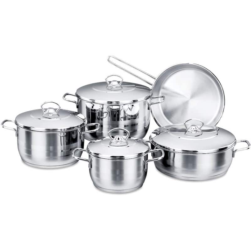 Korkmaz Astra High-End Stainless Steel Cookware Set - 9 Piece