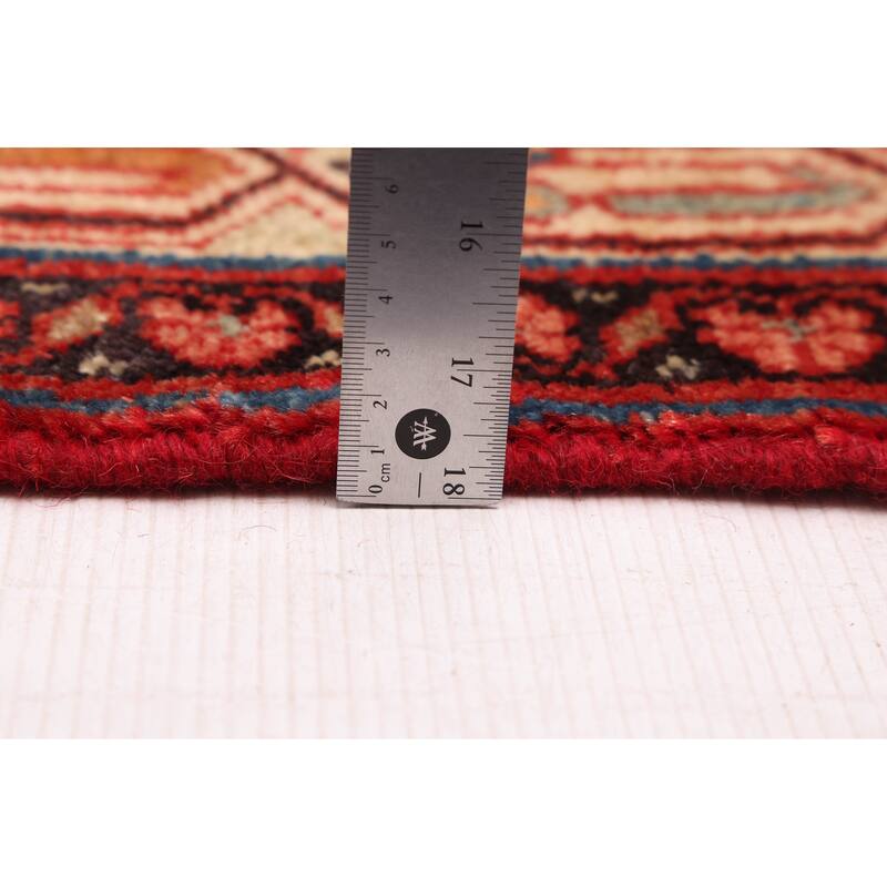 ECARPETGALLERY Hand-knotted Andelz Red Wool Rug - 4'1 x 12'5